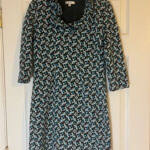 Tyler Boe Black and White Sheath Dress